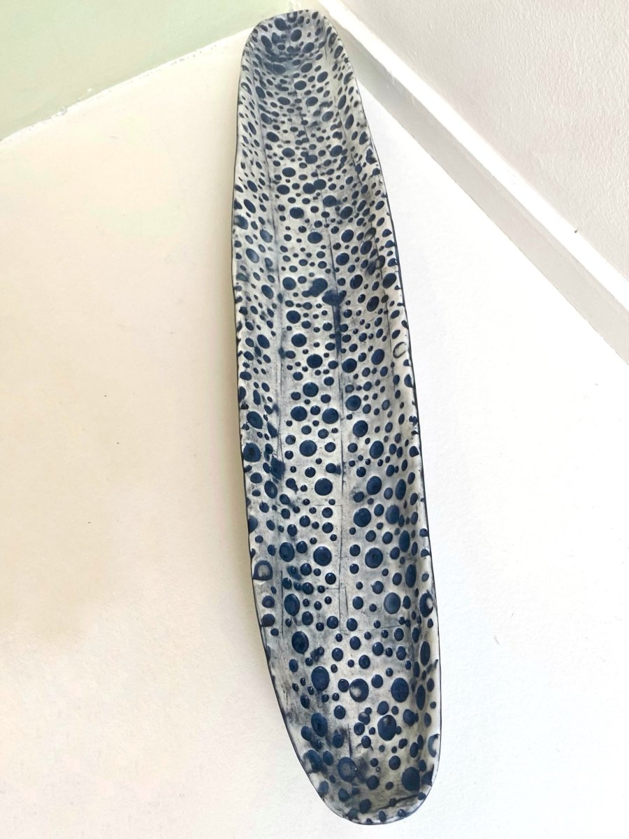 Hand Carved Spotted Tray - Made X Hudson