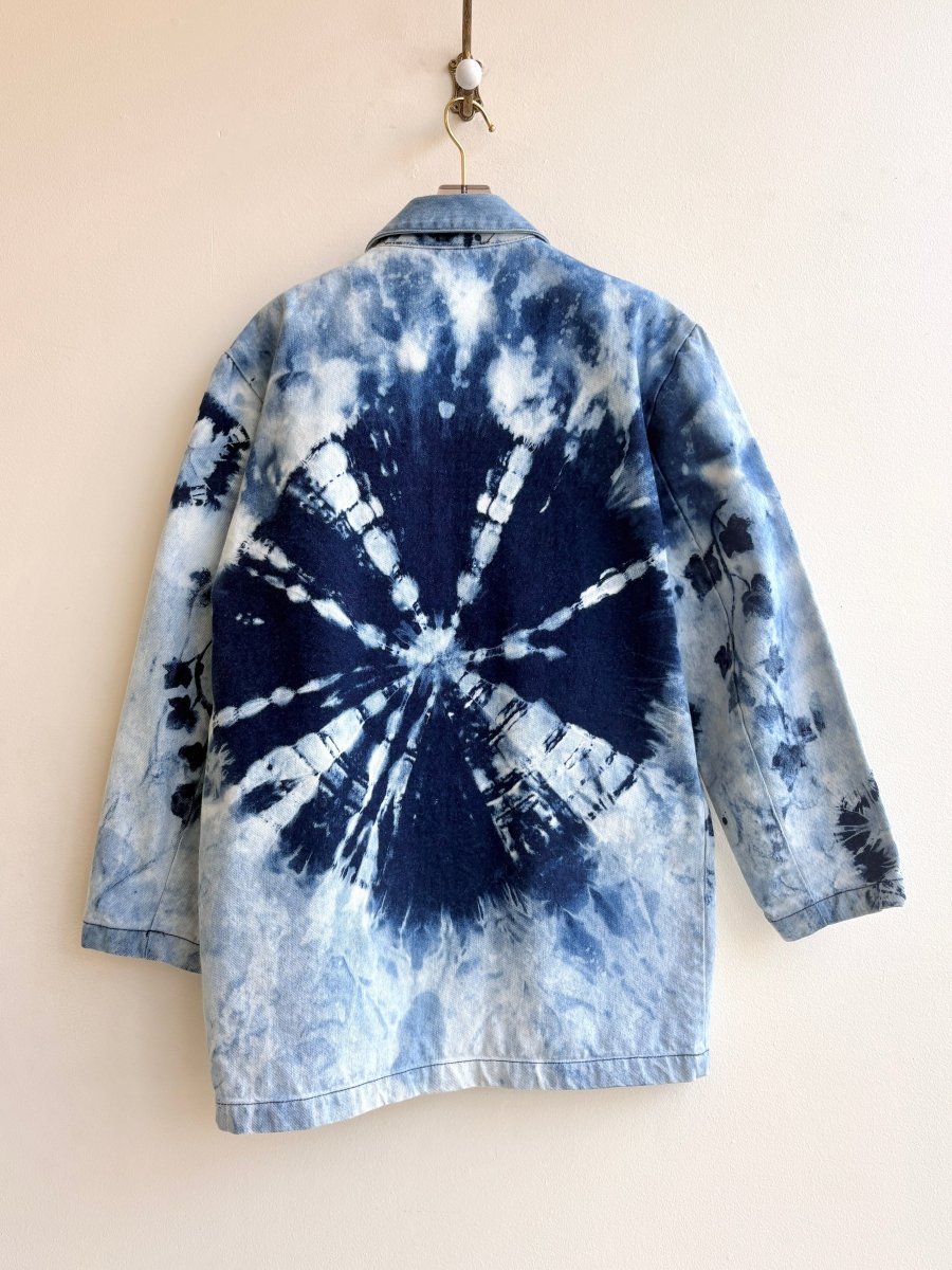 "Sunflower" Distressed Denim Blazer (Reworked) - Made X Hudson