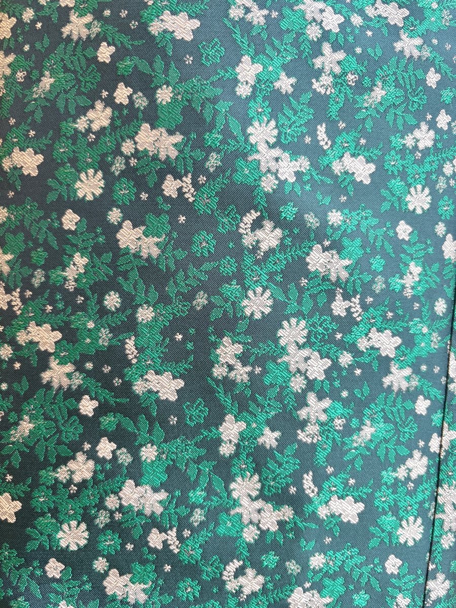 Emerald Floral Silk Brocade Joggers - Made X Hudson