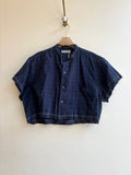 The Valley Shirt in Navy with Red, White, and Green Checker (Reworked) - Made X Hudson