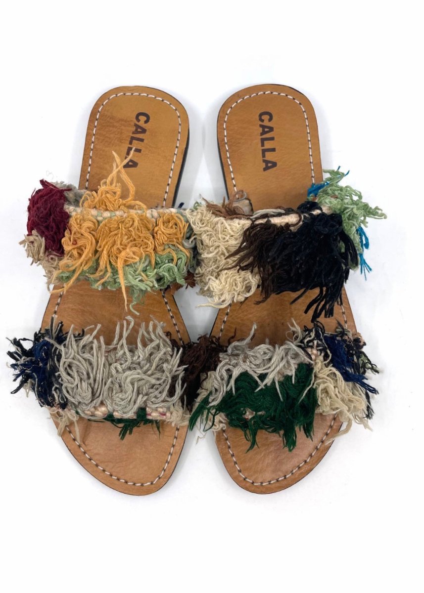 Hali Sandals “Gari” In Colors Brown, Grey, Black, Seafoam, Teal, Green (Size 41) - Made X Hudson