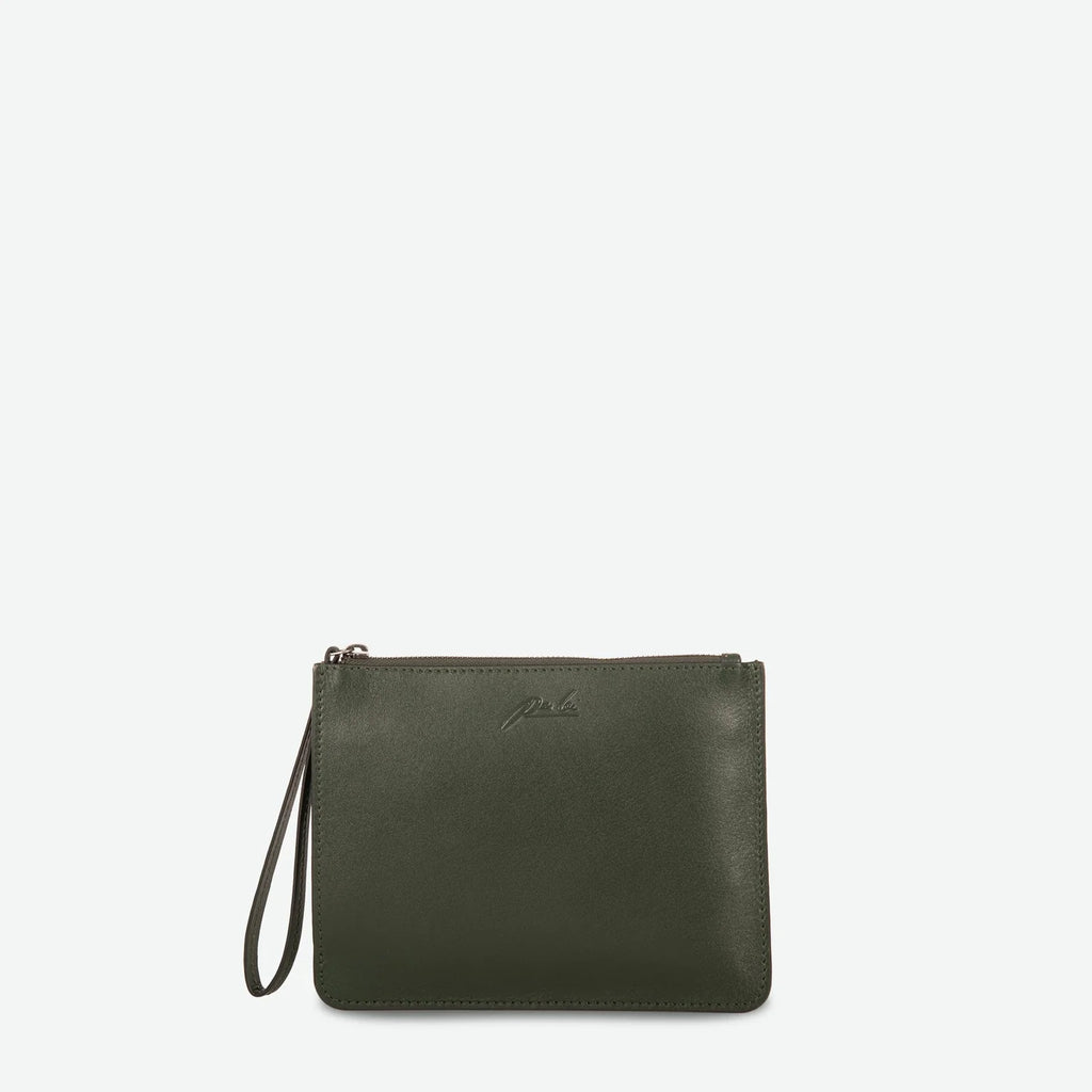 Emery Leather Wristlet Pouch (Multiple Colors) - Made X Hudson