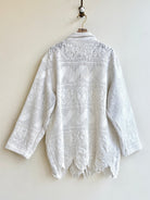 Crochet Utility Jacket in White - Made X Hudson