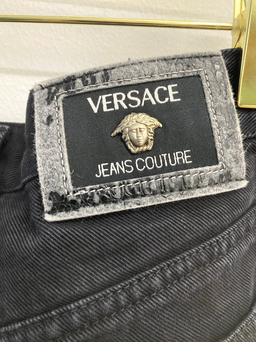 Versace Jeans Couture | Black Denim Straight Leg Pants (Vintage) - Made X Hudson