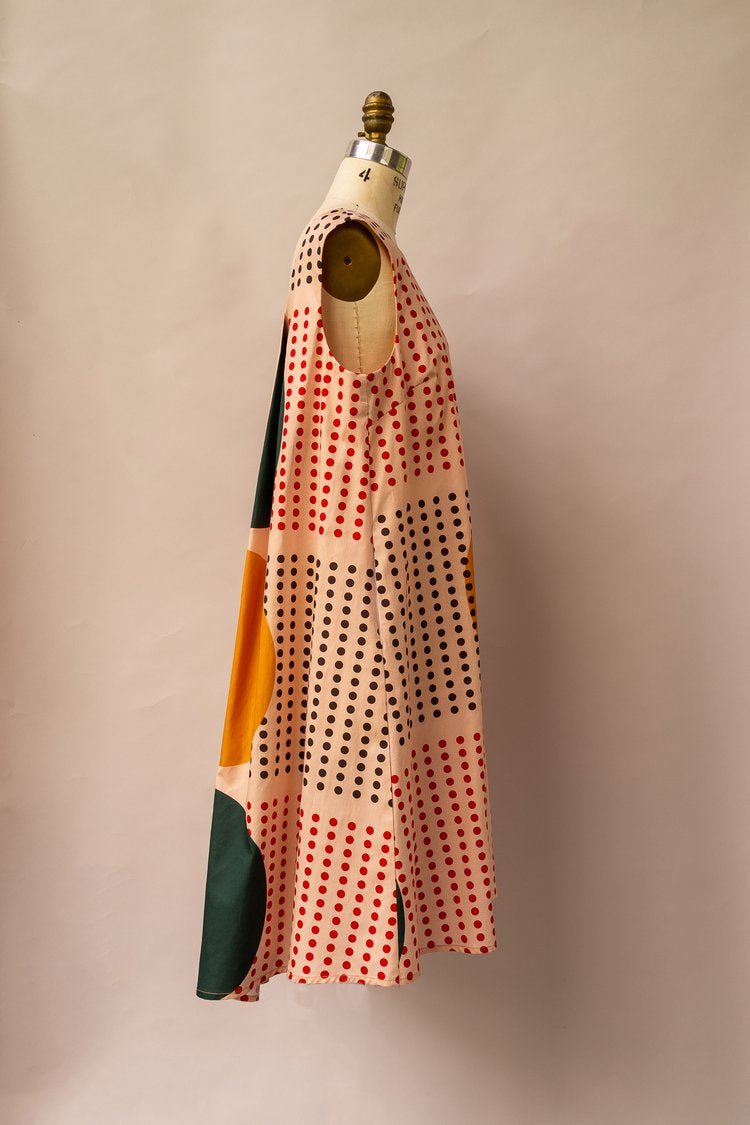 Sunrise Print Watteau Dress - Made X Hudson