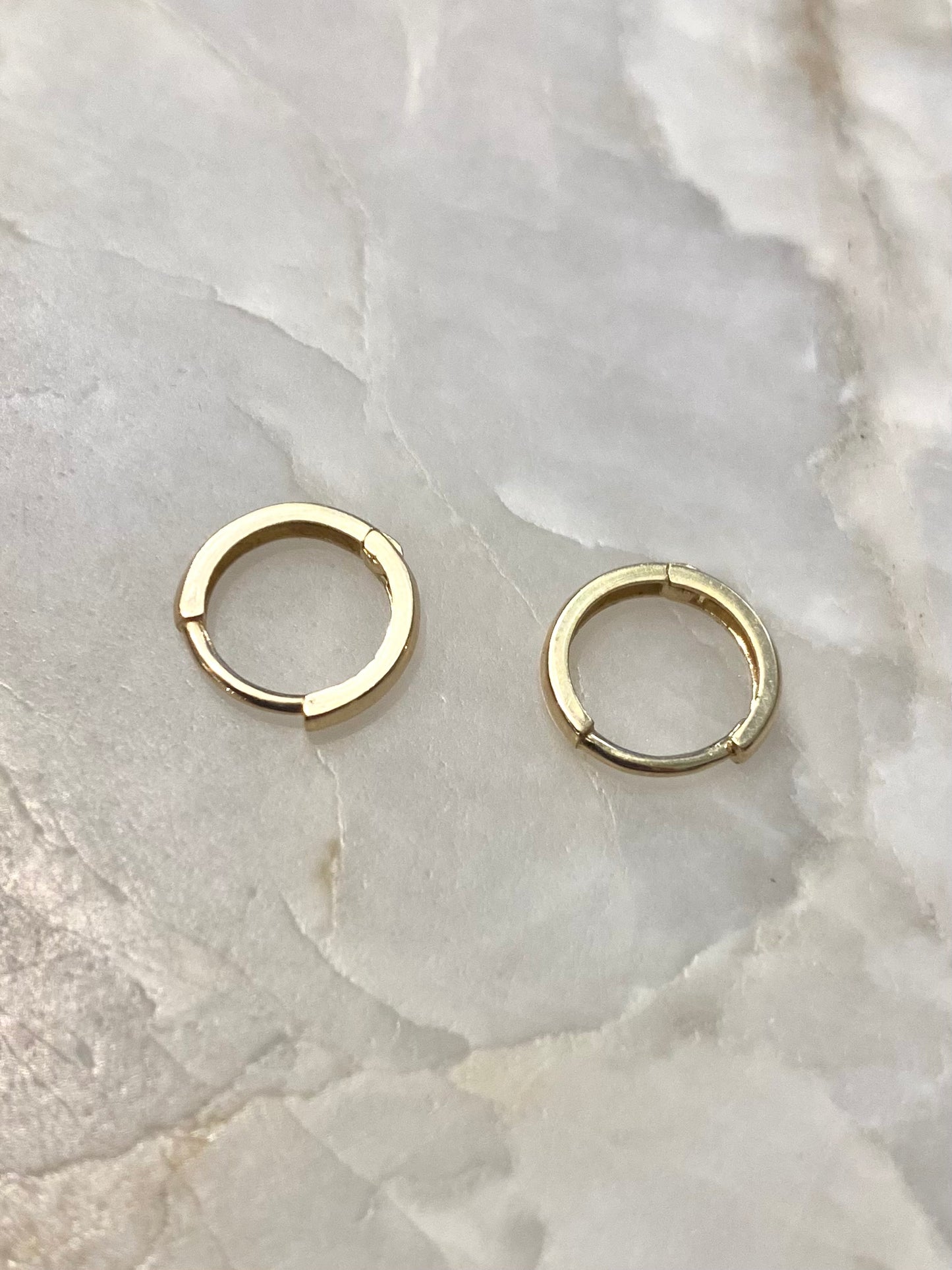 14k Gold Hoops (10mm)