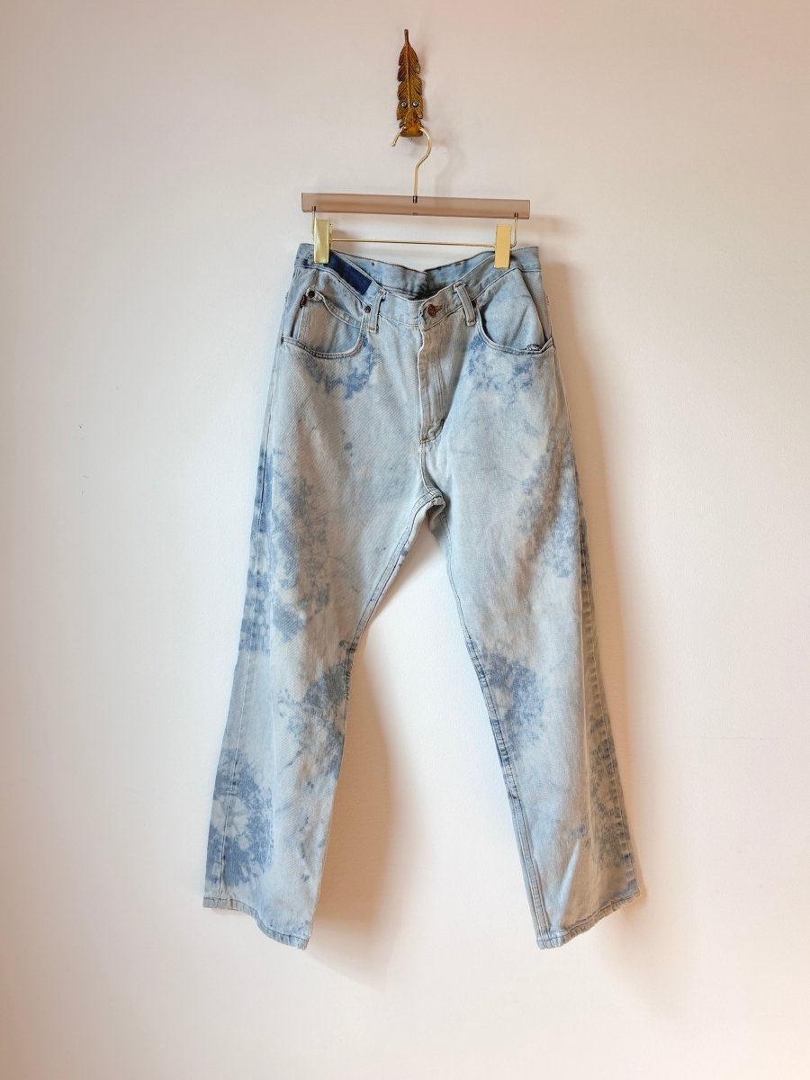 "Amy" Jeans Distressed Wash Denim (Reworked) - Made X Hudson