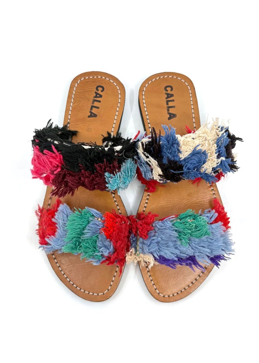 Hali Sandals “Mati” In Colors Sky, Mint, Black & Cherry (Size 39) - Made X Hudson