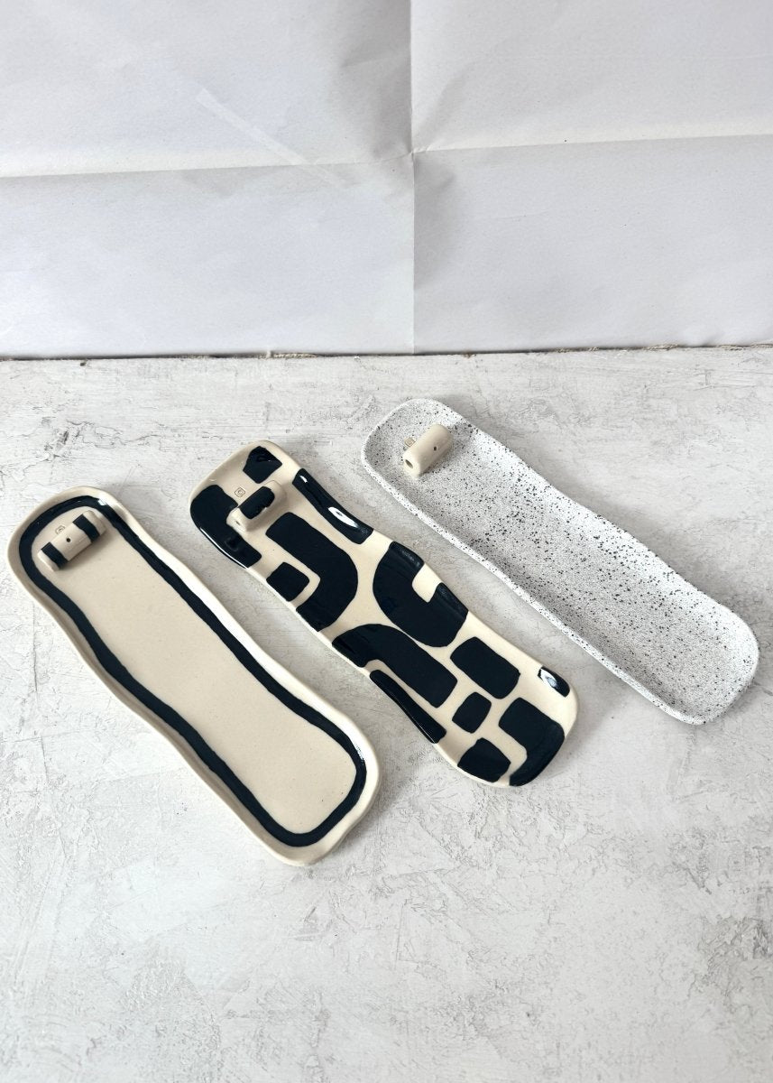 Hand Built Cleanser Slab Incense Tray (Multiple Styles) - Made X Hudson