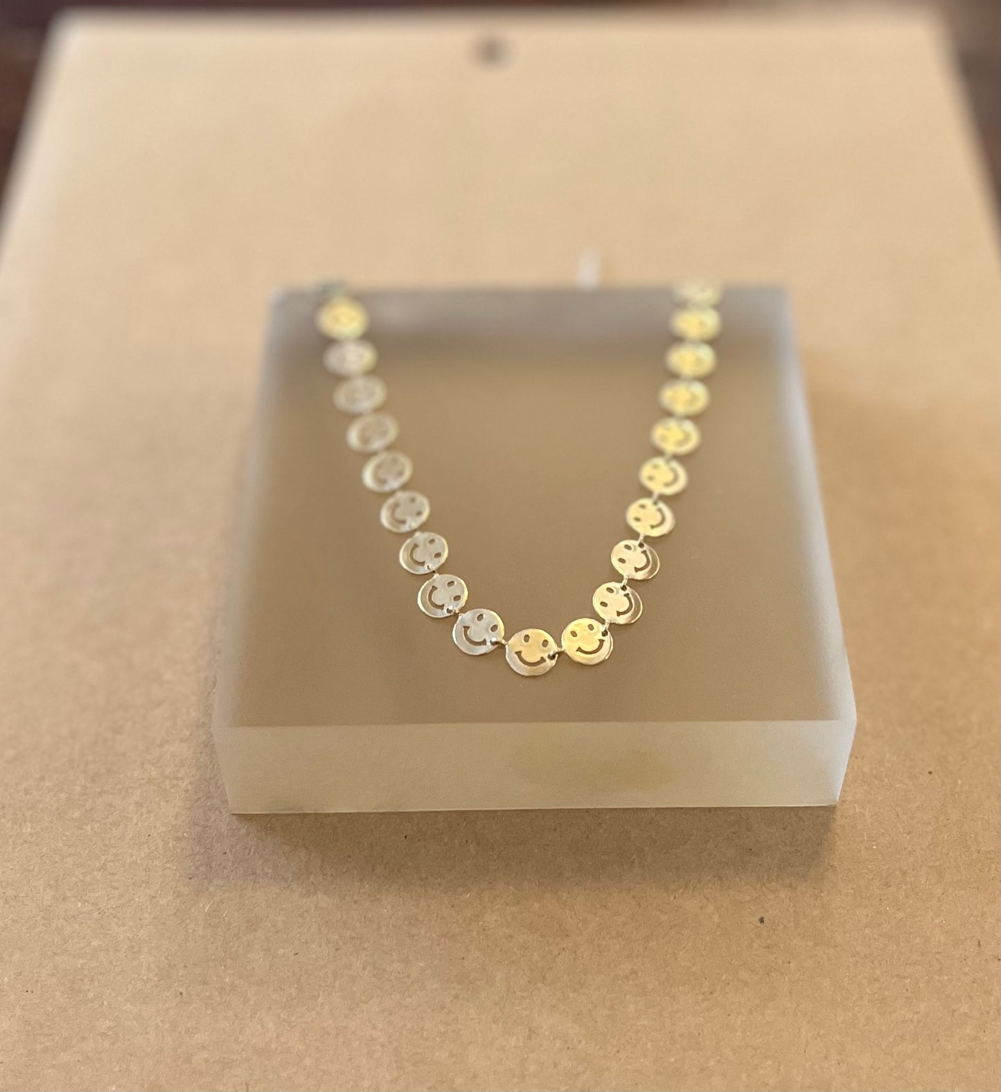 Smiley Gold Necklace