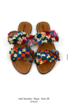 Hali Sandals “Raya” In Colors Cobalt, Carrot, Steel Blue, Eggplant (Size 39) - Made X Hudson