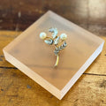 Spanish Enamel Broach Two Pearls - Made X Hudson