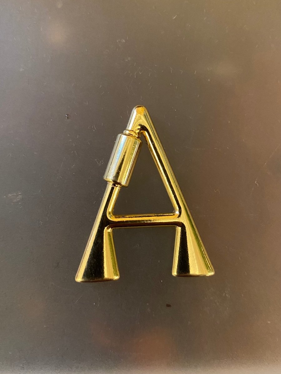 XL Gold Plated Alphabet Carabiners - Made X Hudson