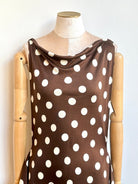 Zero - Waste Dress in Brown Polka Dot - Made X Hudson