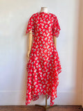 Deco Dress in Scarlet Falling Blossom - Made X Hudson