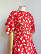Deco Dress in Scarlet Falling Blossom - Made X Hudson