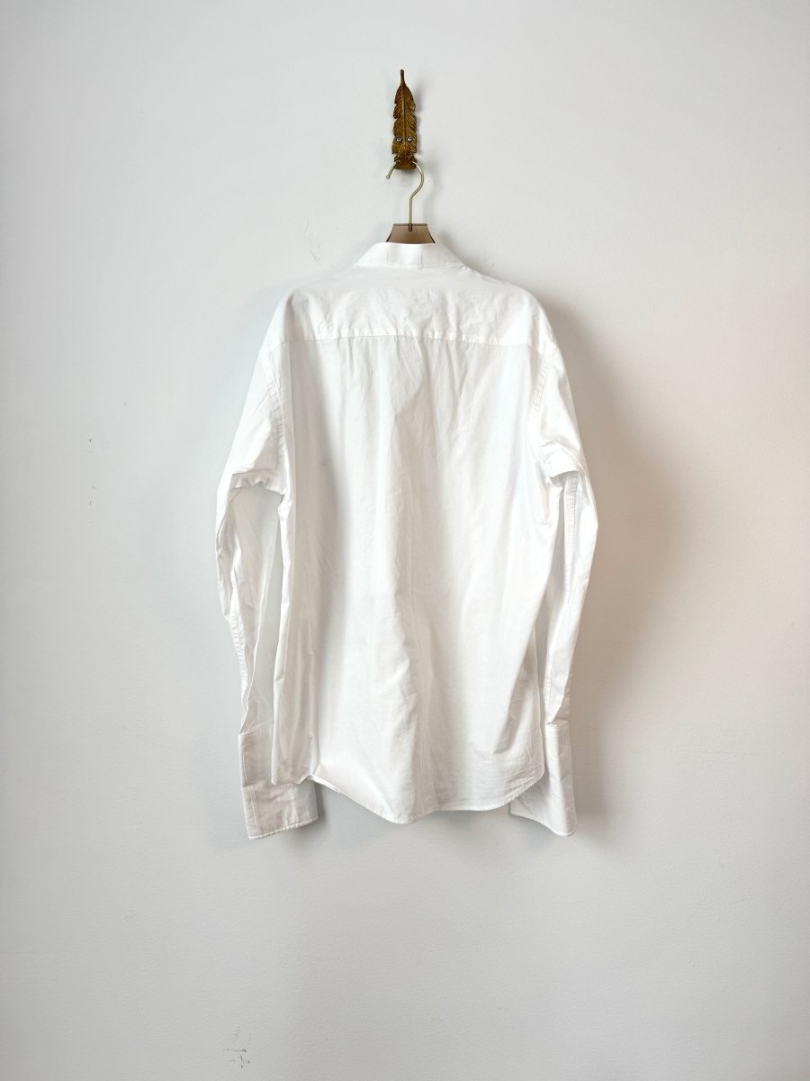 “Janie” Carrot Print Tuxedo Shirt (Reworked) - Made X Hudson
