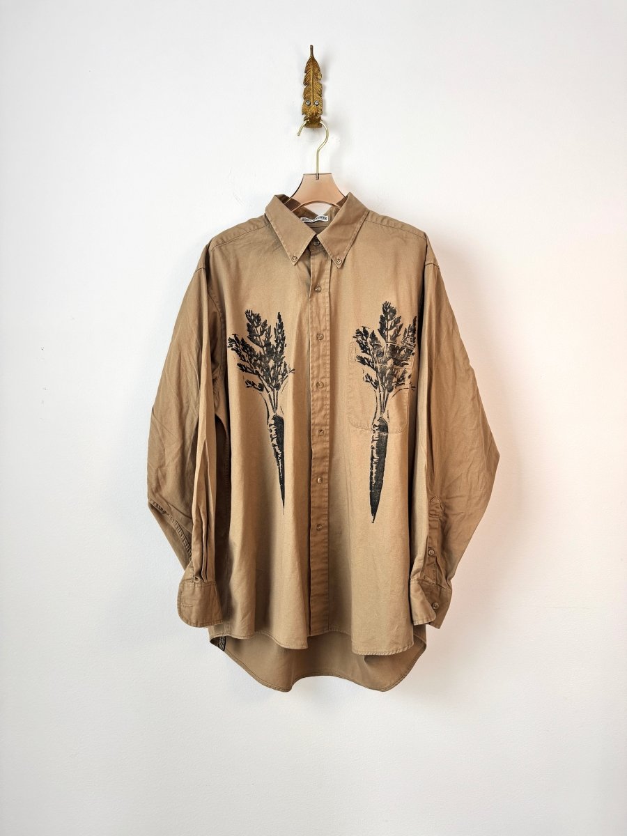 “Terri” Carrot Print Shirt (Reworked) - Made X Hudson