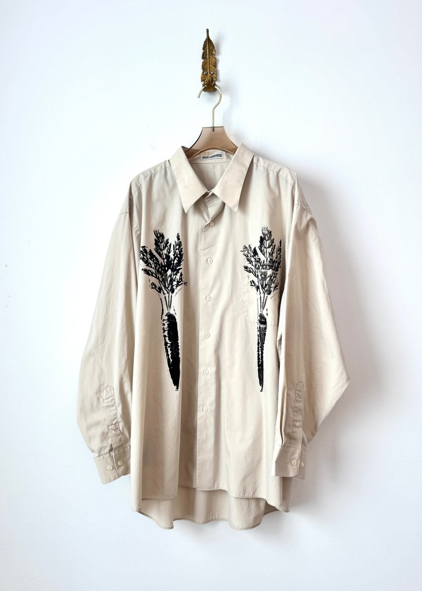 "Aria” Carrot Print Shirt (Reworked) - Made X Hudson