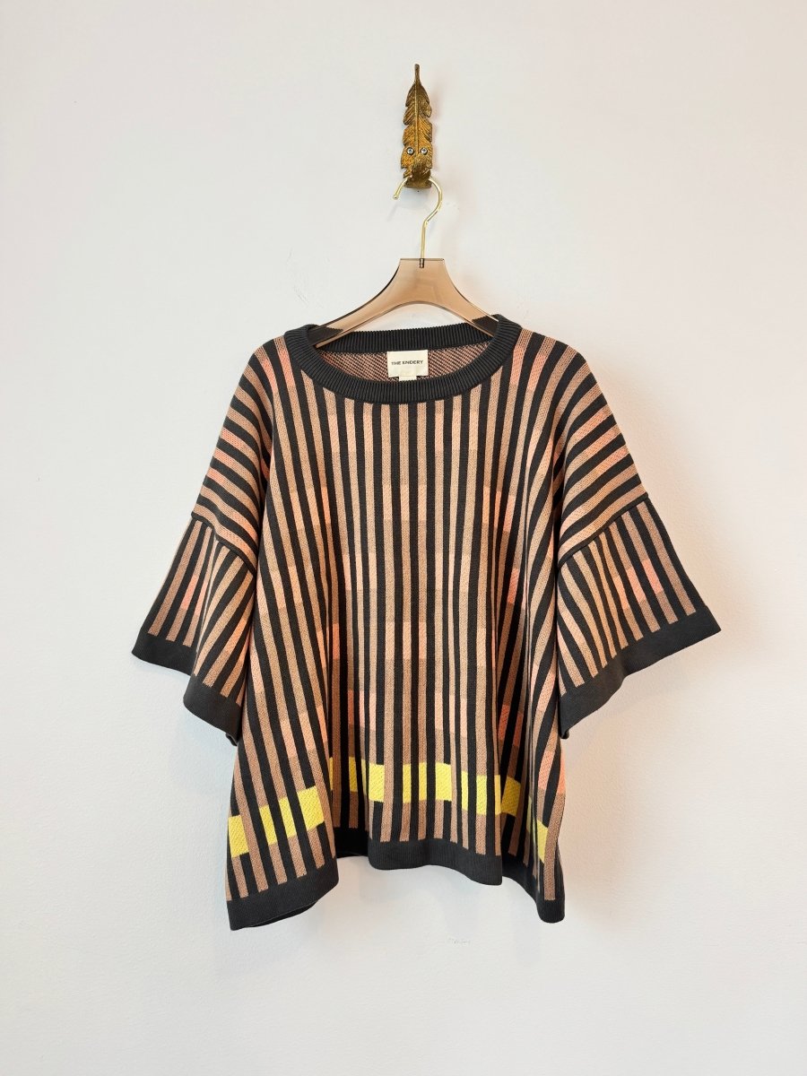 Bauhaus Short Sleeve Sweater Tee in Oxide - Made X Hudson