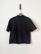 The Valley Crop in Deep Charcoal Linen (Reworked) - Made X Hudson