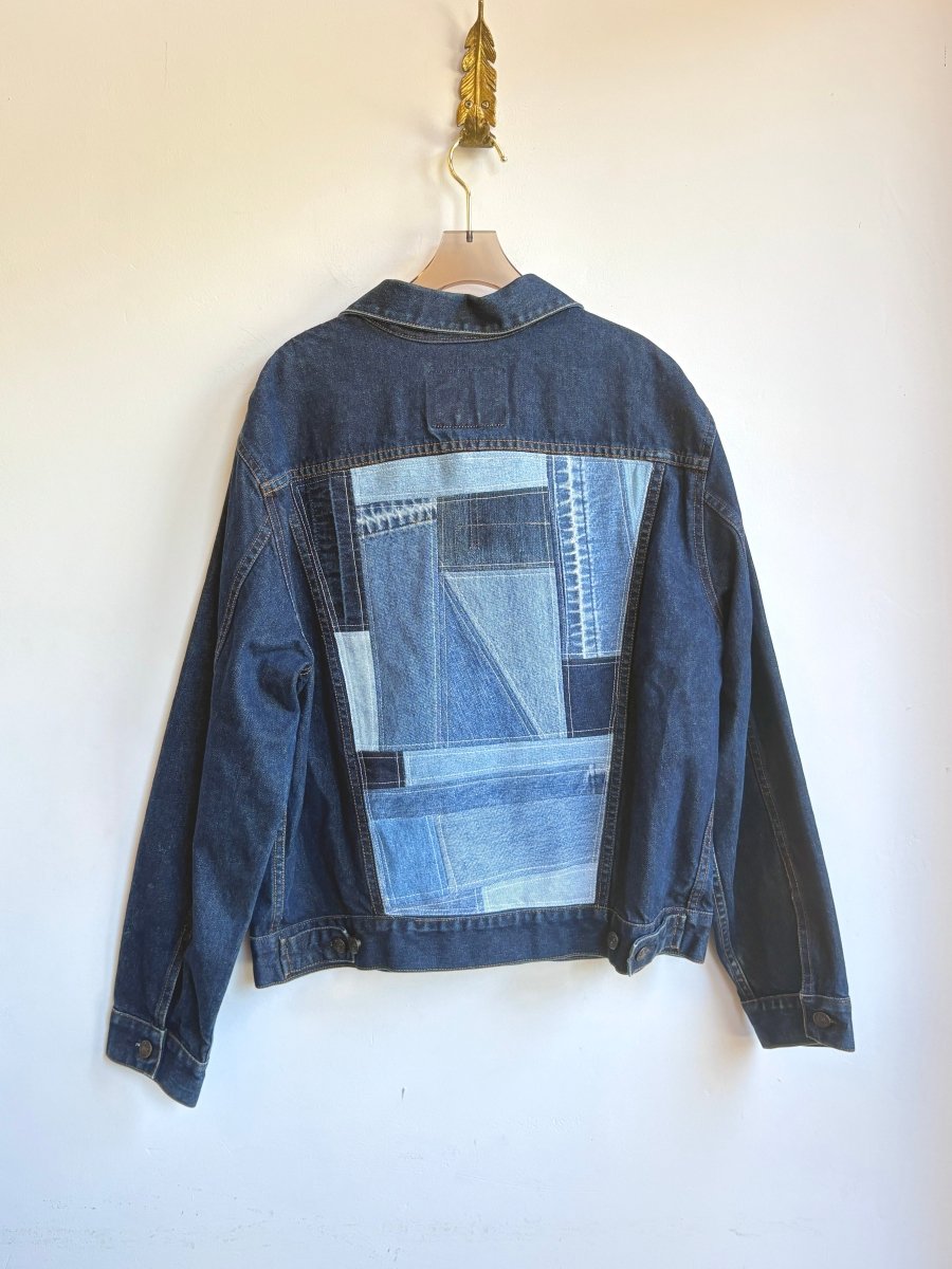 Shattered Dark Denim Jacket (Reworked) - Made X Hudson