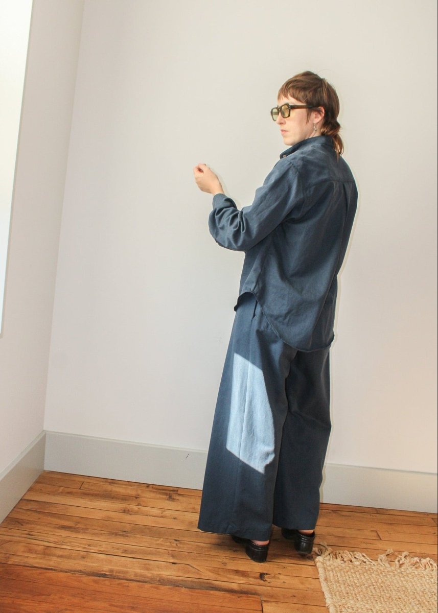 Van Wyck Popover in Midnight Blue - Made X Hudson