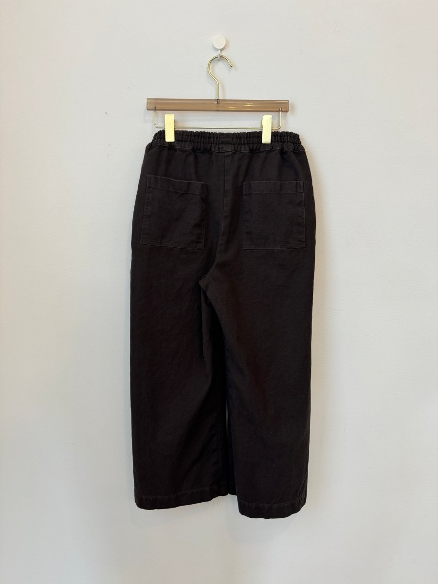 Umber Hemp-Cotton Canvas Wide-Leg Pant Petite - Made X Hudson