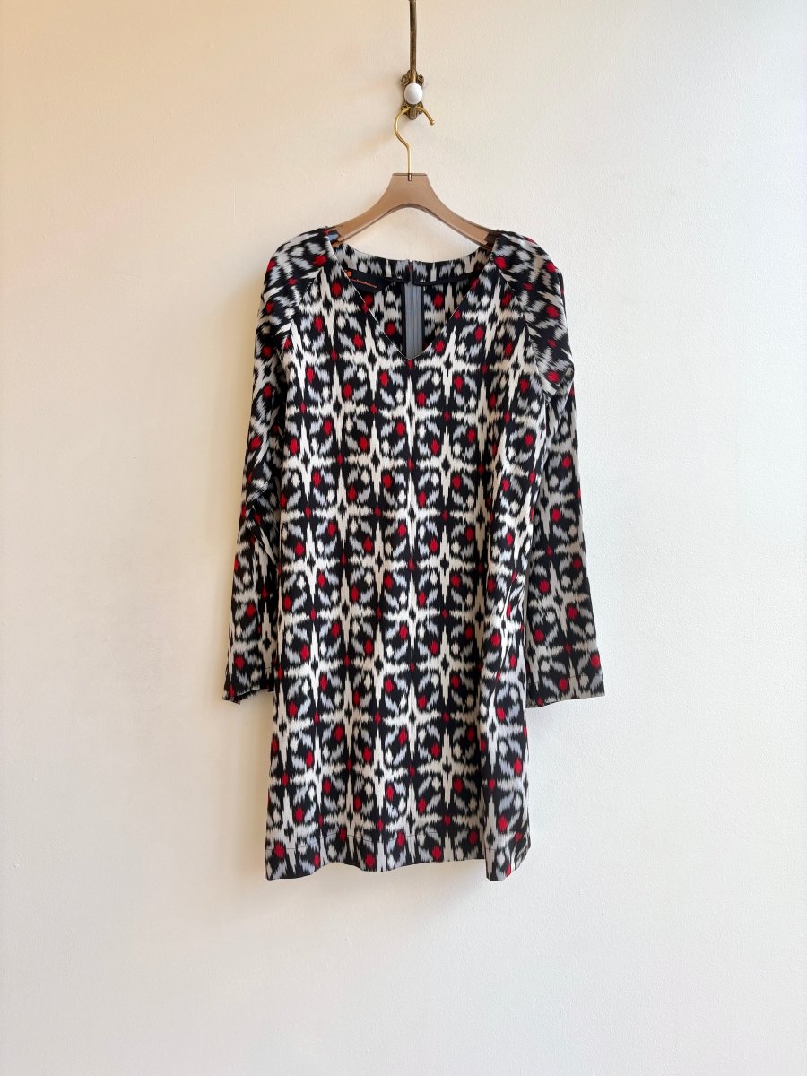 Ikat Silk Crepe Dress - Made X Hudson