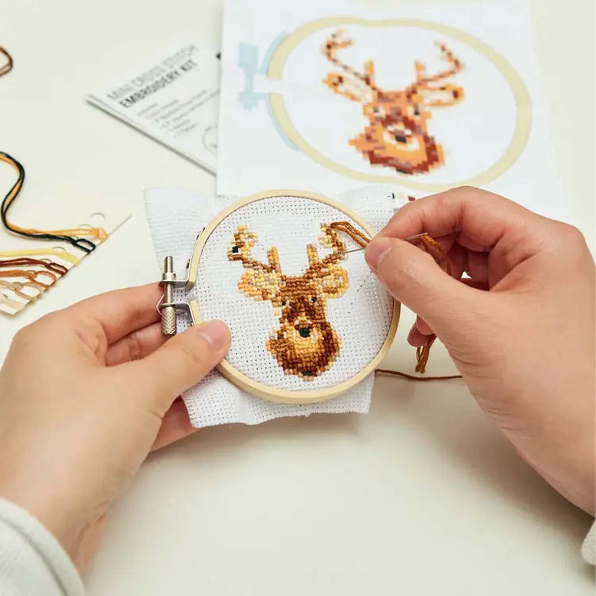 Mini Cross Stitch Embroidery Kit (Multiple Themes) - Made X Hudson