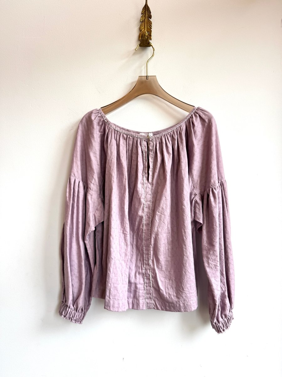 Lavender Dobby Woven Carpathian Blouse - Made X Hudson