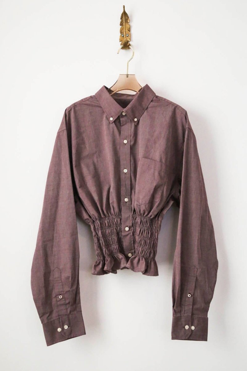 The George Top | Mulberry Haze with Smocked Waist (Reworked) - Made X Hudson