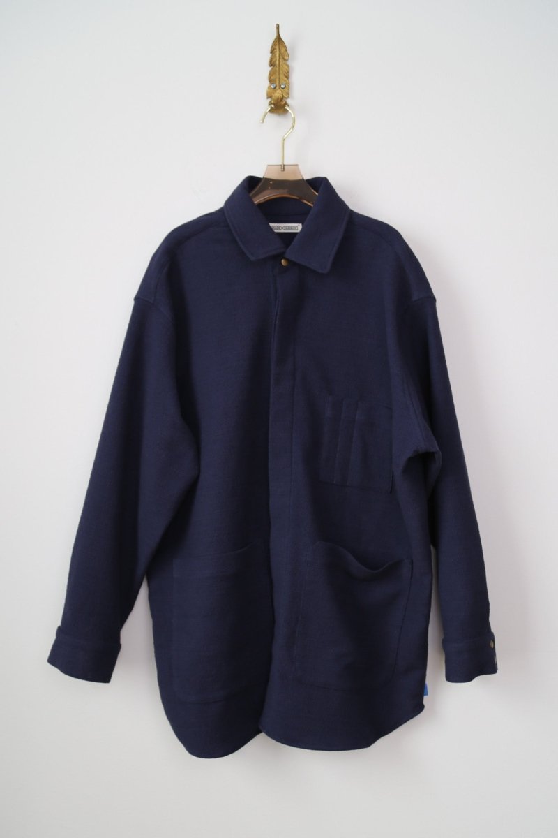 Utility Shirt Jacket in Navy Blue - Made X Hudson