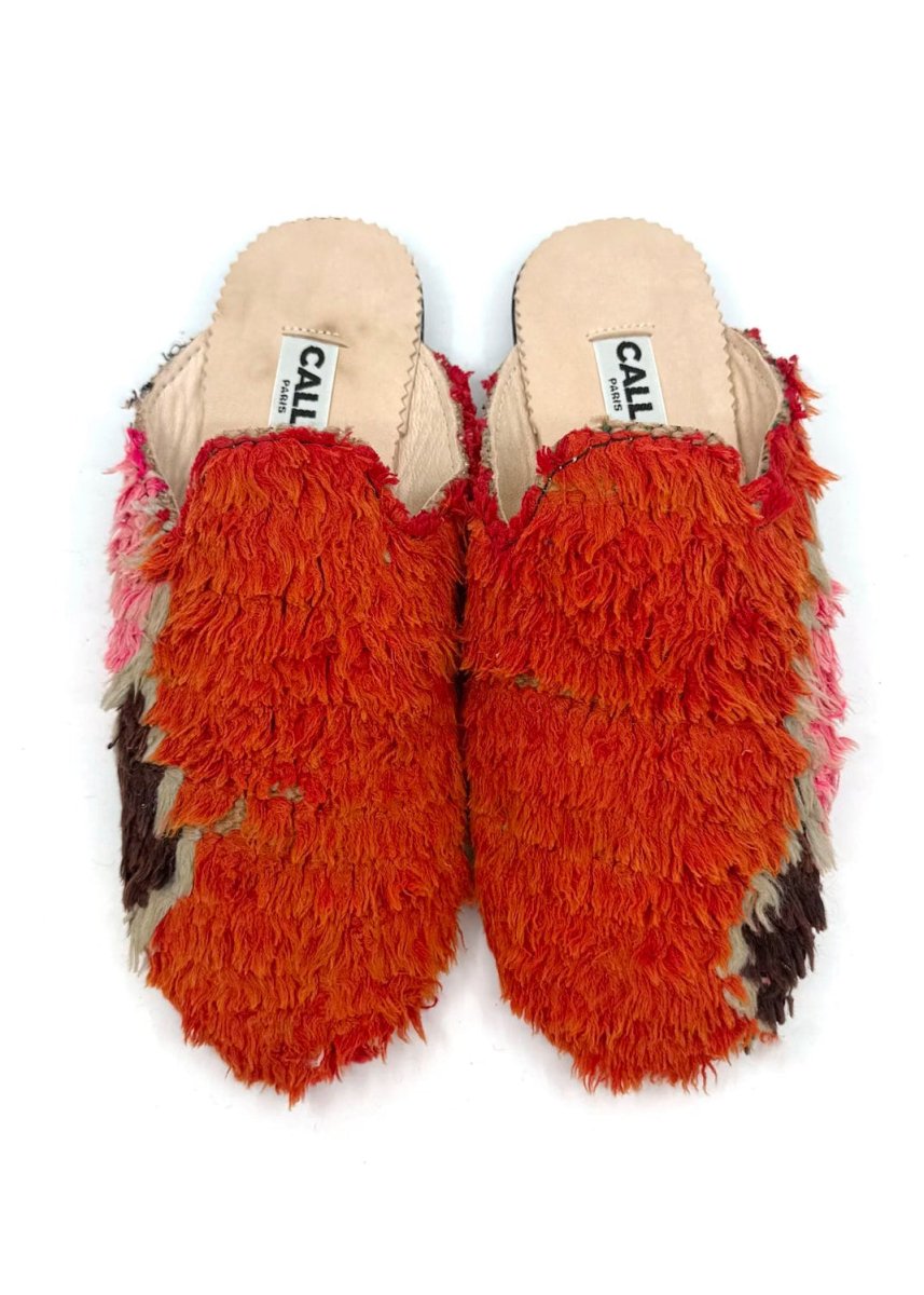 Niki Babouche "Mahesh" Flats In Colors Tangerine, Sand, Espresso, & Pink (Size 38) - Made X Hudson