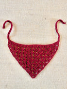 Maroon Hand Crochet Head Scarf - Made X Hudson