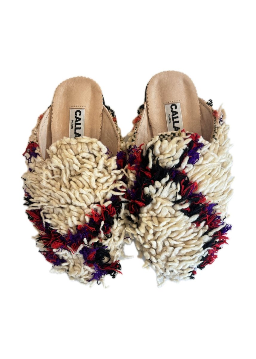 Niki Babouche Flats “Whitehorse” In Colors Cloud, Cherry, Moss (Multiple Sizes) - Made X Hudson