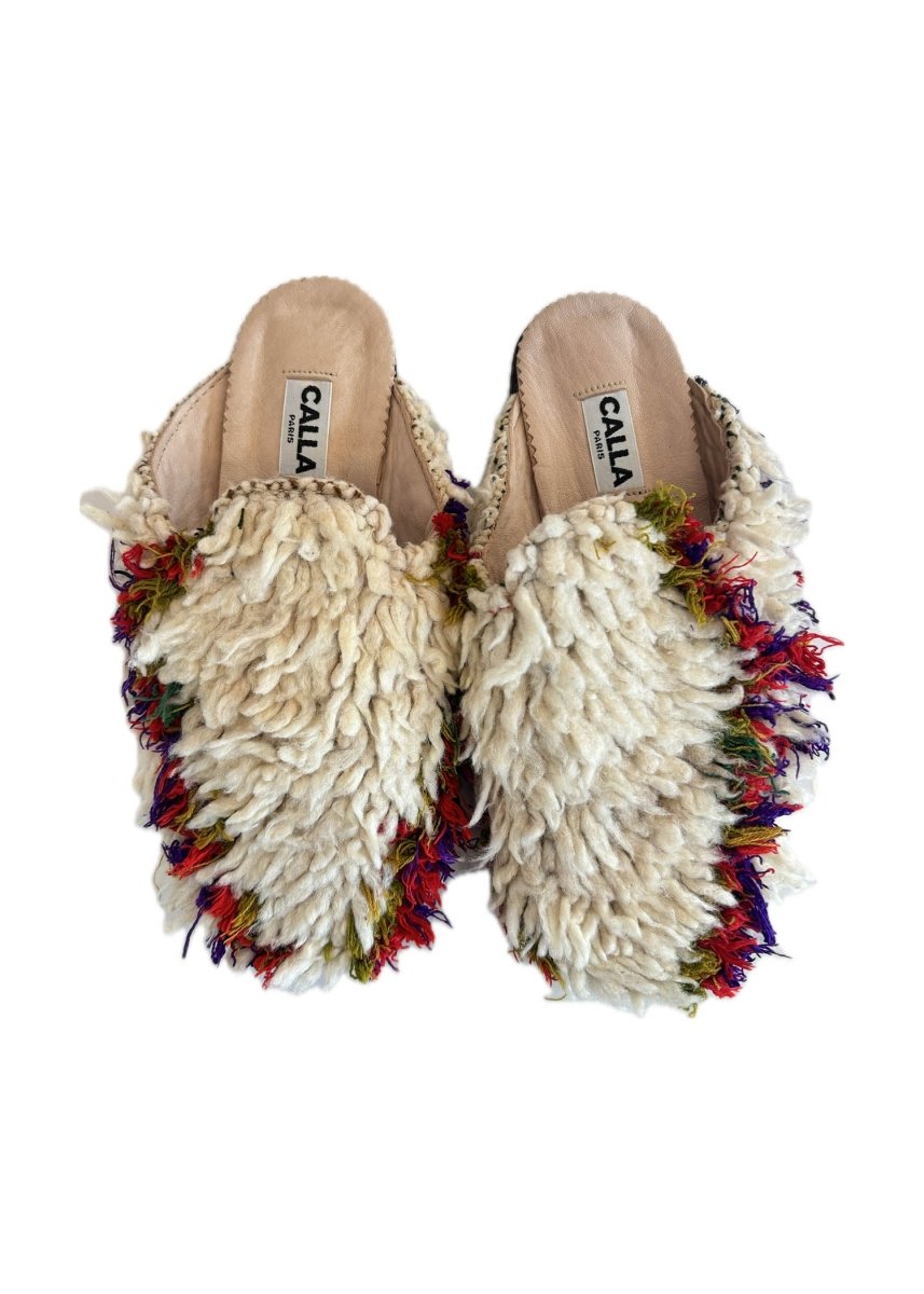 Niki Babouche Flats “Whitehorse” In Colors Cloud, Cherry, Moss (Multiple Sizes) - Made X Hudson