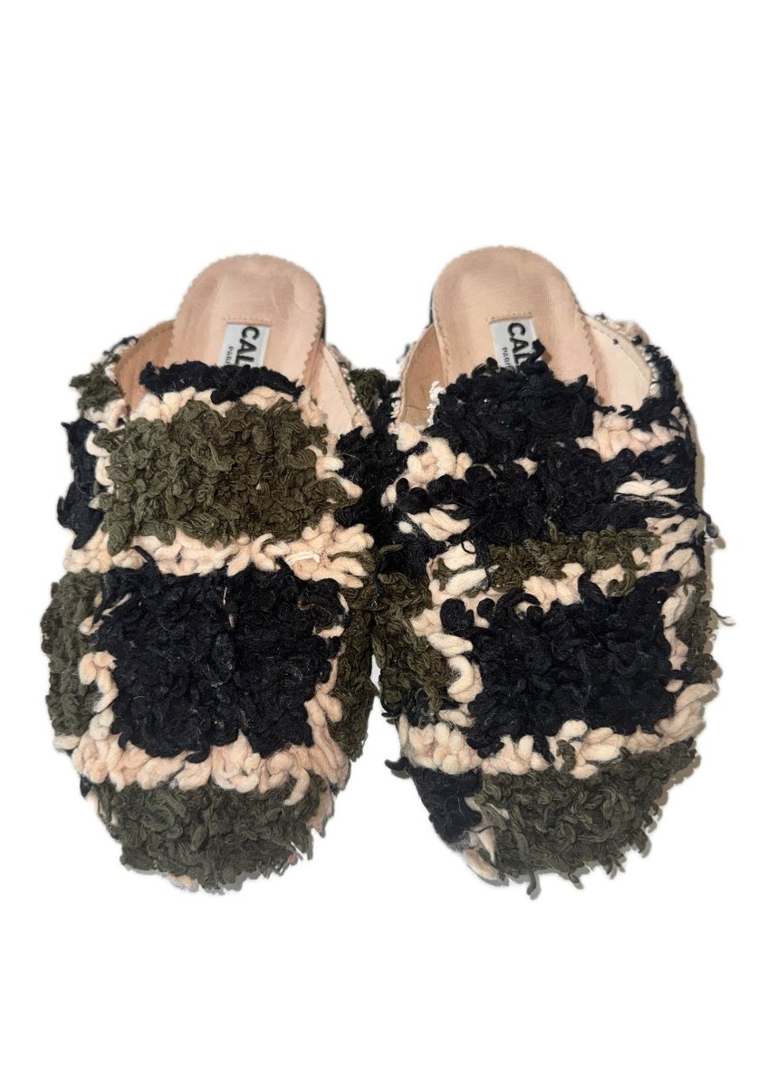 Niki Babouche Flats “Jeanne” In Colors Green, Black, Nude (Multiple Sizes) - Made X Hudson