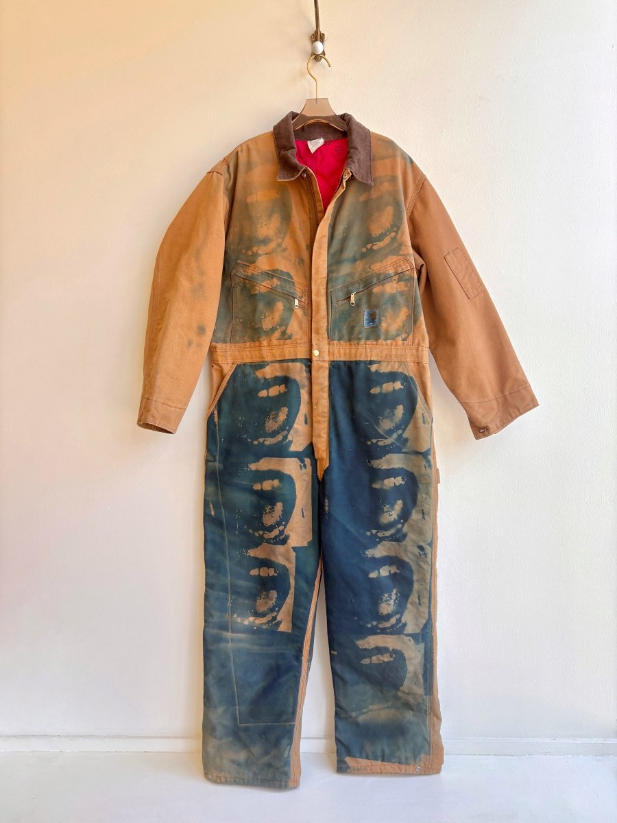 Psycho Scream Cyanotype Printed Coveralls (Reworked) - Made X Hudson