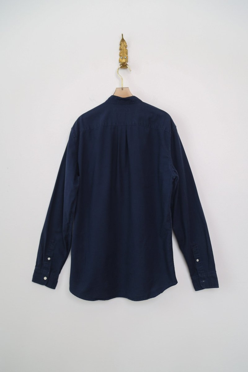 Navy and Fall Foliage | Patchwork Button Down (Reworked) - Made X Hudson
