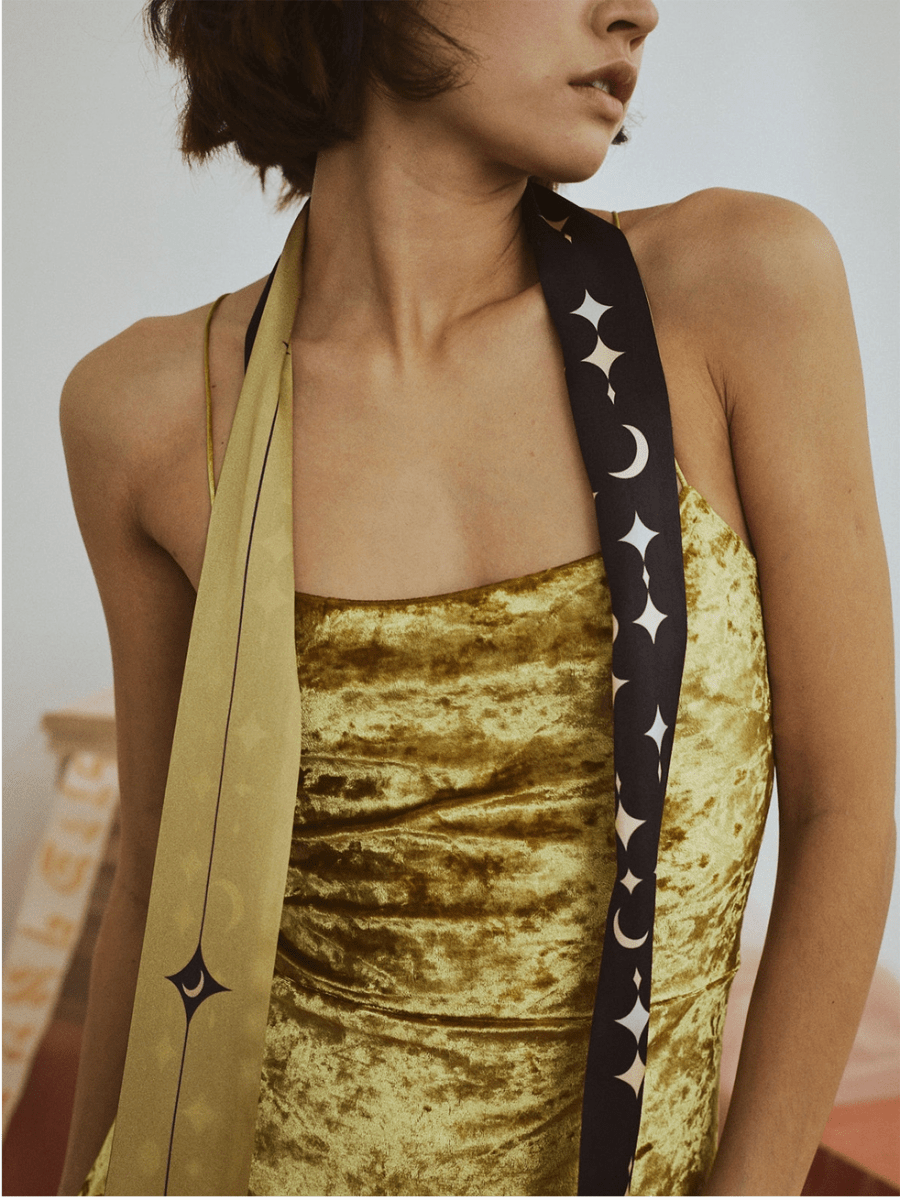 Silk Skinny Scarf (Multiple Styles) - Made X Hudson