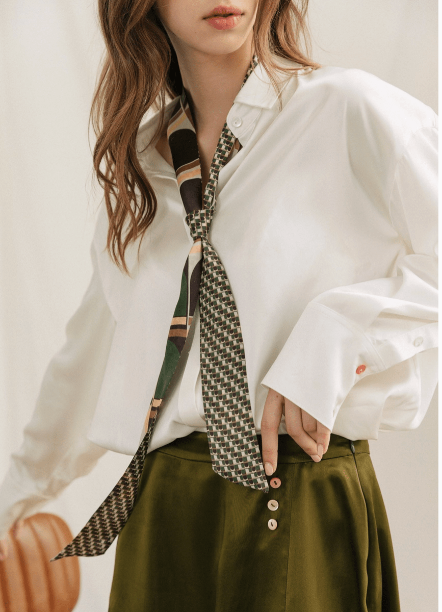 Silk Skinny Scarf (Multiple Styles) - Made X Hudson