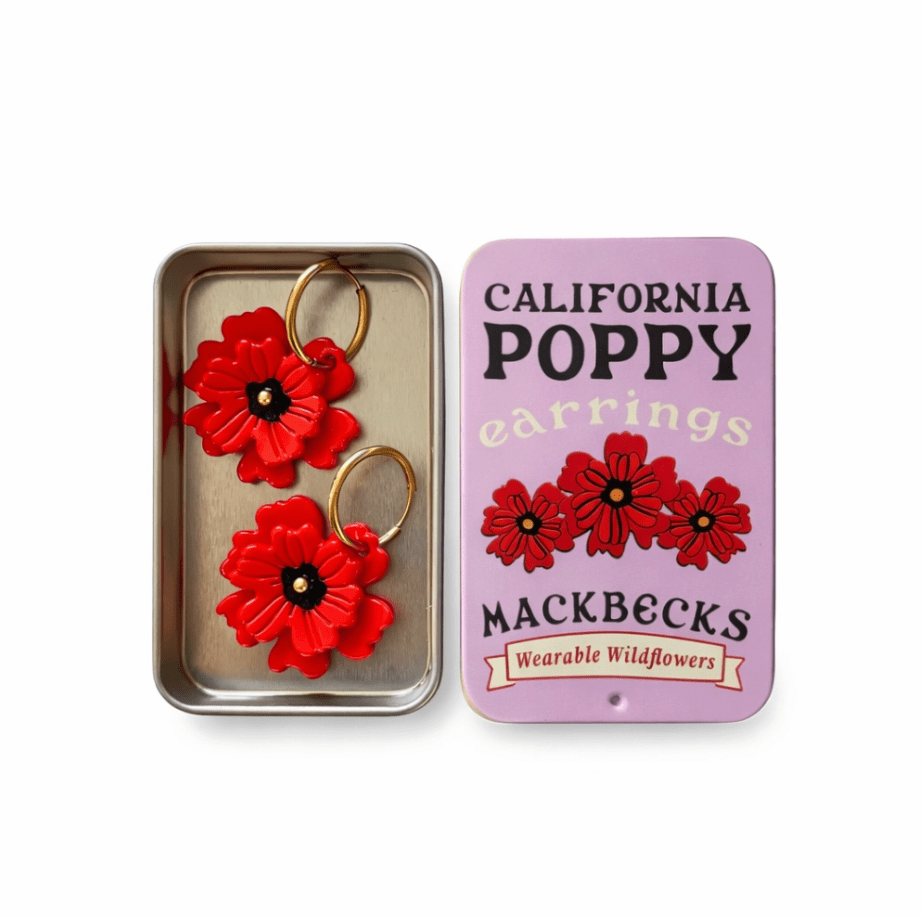 California Poppy Earrings - Made X Hudson