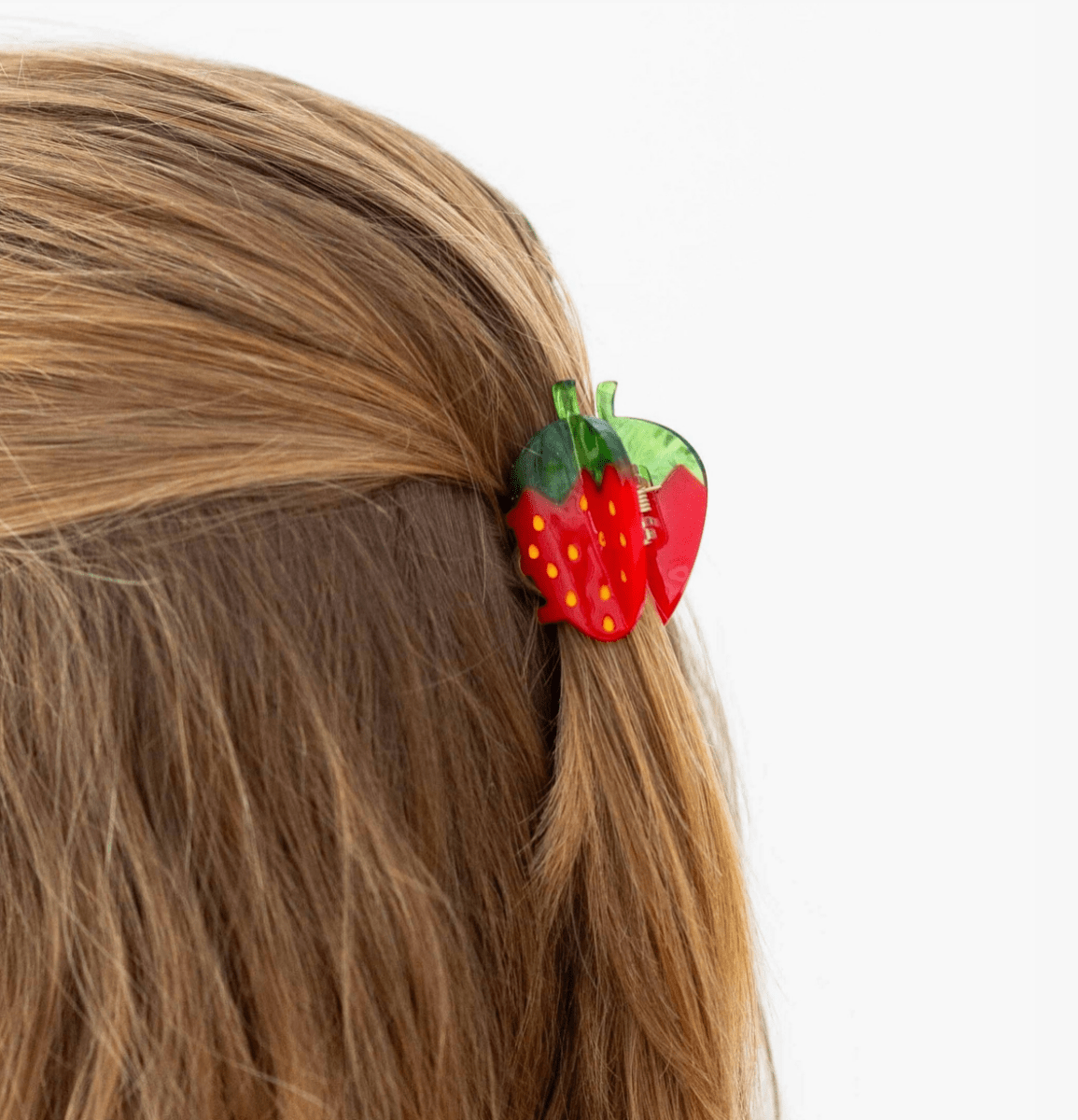 Mini Red Strawberry Hair Claw Clip - Made X Hudson