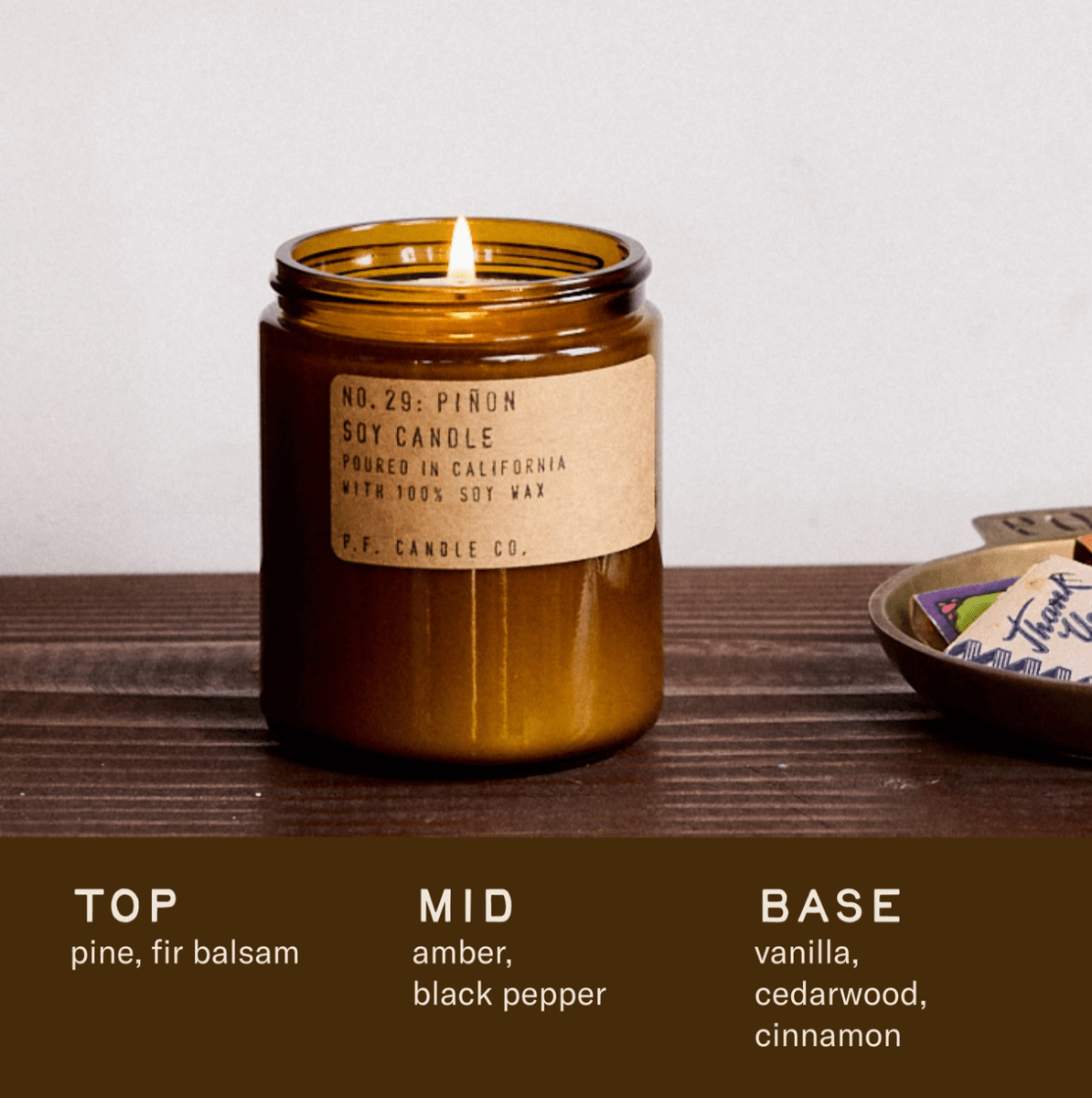 P.F Candle Co. Standard Soy Candle | Pinon - Made X Hudson