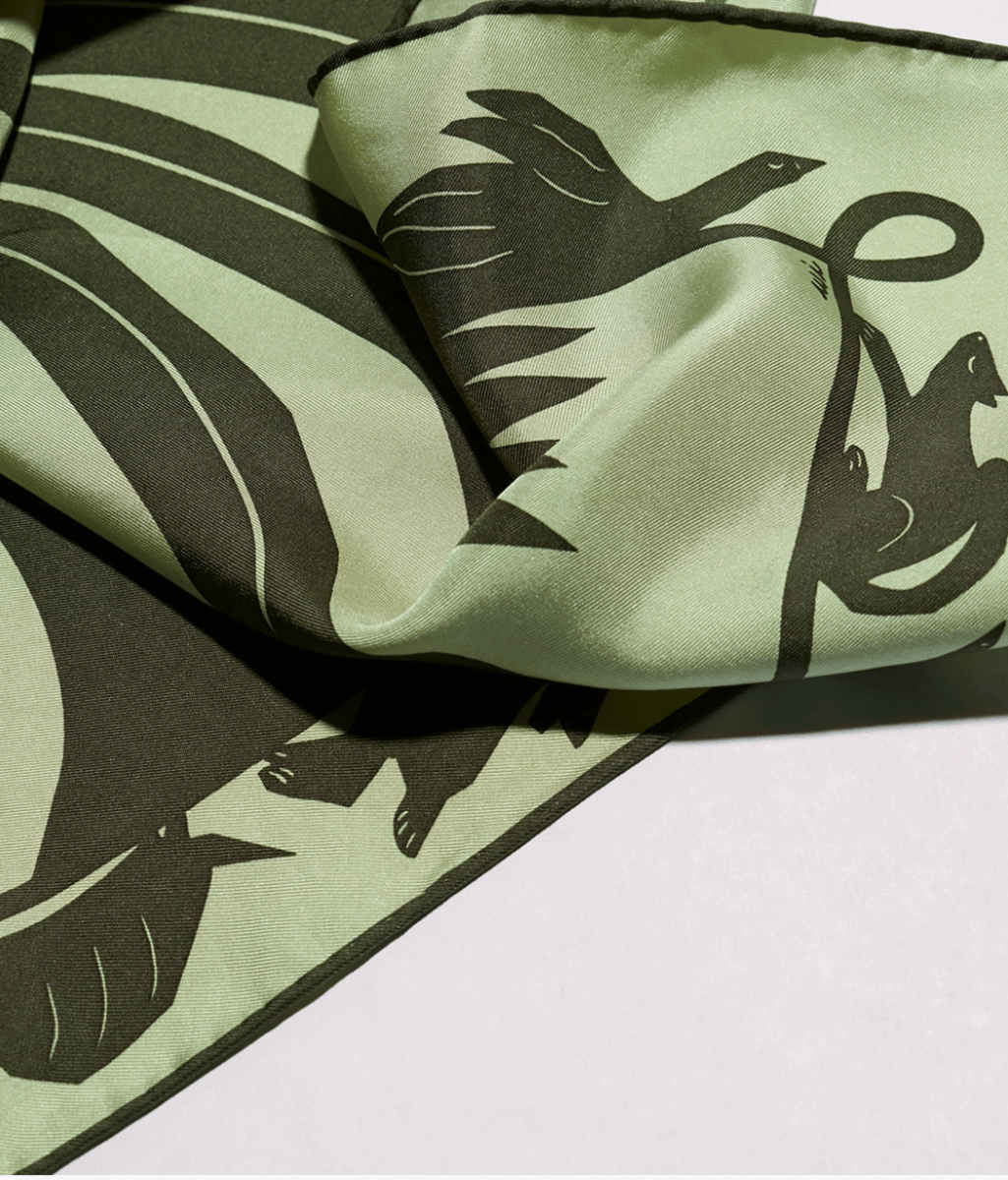 Familiar Silk Scarf - Made X Hudson