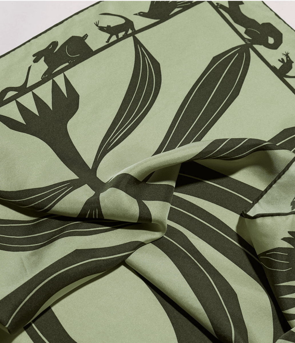 Familiar Silk Scarf - Made X Hudson