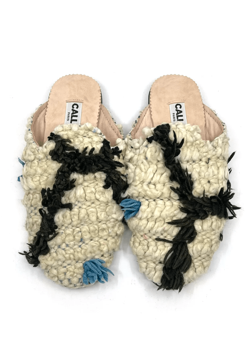 Niki Babouche Flats “Campbelle” In Colors Pearl, Windsor, Aqua (Multiple Sizes) - Made X Hudson
