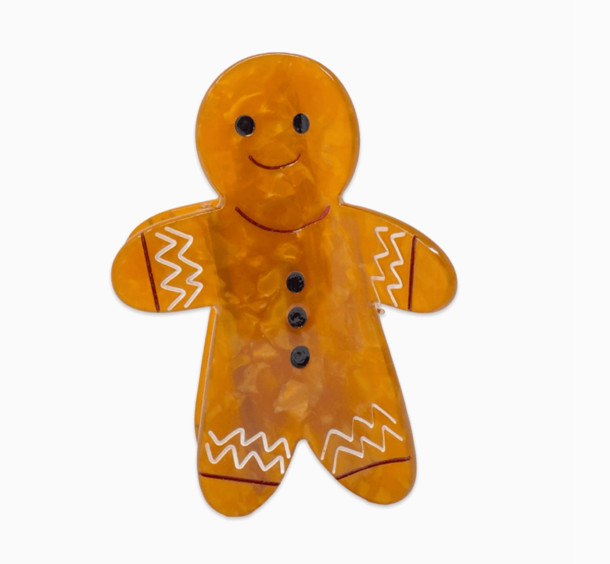 Gingerbread Holiday Cookie Claw Clip - Made X Hudson
