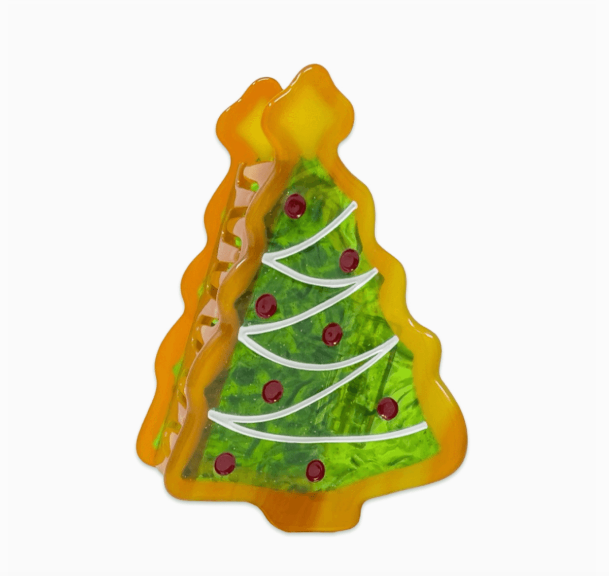 Christmas Tree Holiday Cookie Claw Clip - Made X Hudson